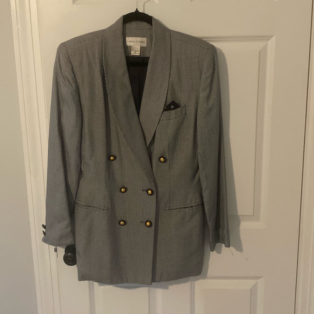 vintage casual corner blazer